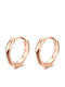 Bamoer Earrings Hoops made of Silver Gold Plated