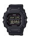 Casio G-shock Ψηφιακό Ανδρικό Ρολόι 53.6mm Solar με Μαύρο Καουτσούκ Λουράκι