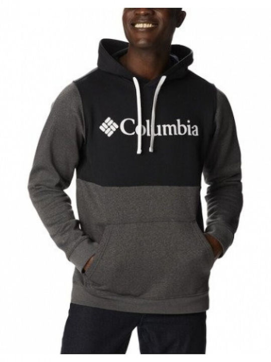 Columbia Graphic Trek Colorblock Men's Sweatshirt with Hood and Pockets Grey/Black