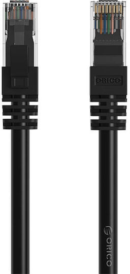 Orico Flat U/UTP Cat.6 Ethernet Network Cable 2m Black 1pcs