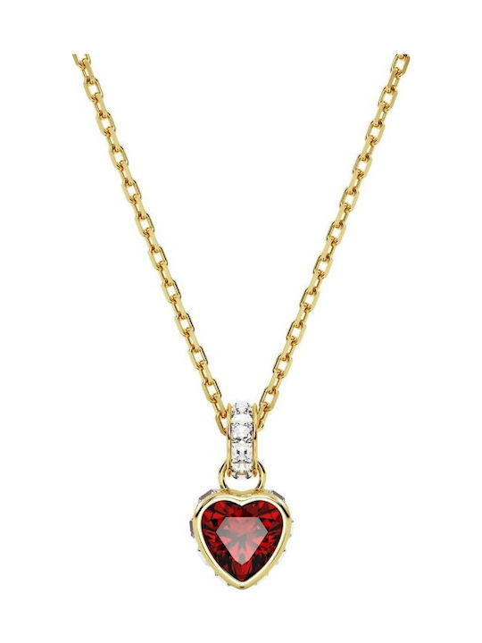 Stilla Necklace with Heart Pattern Gold Plated with Zircon 5648750 Stilla Necklace with Heart Pattern Gold Plated with Zircon 5648750