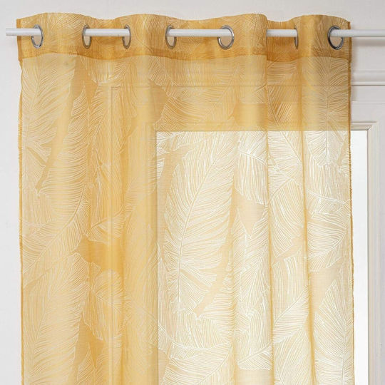Atmosphera Tropisch mit Grommets Orange 140x240cm