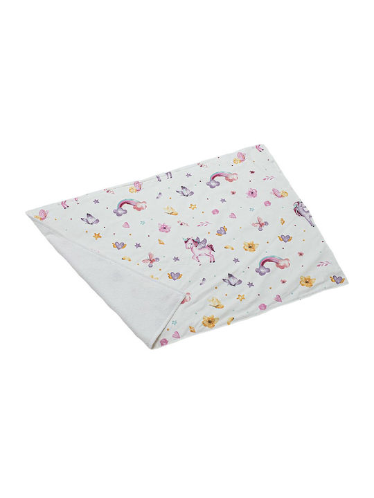 Waterproof Burp Cloth Unicorn 4207 Pink 40x60cm