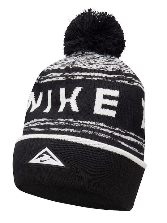 Sportswear Pom Pom Beanie Ανδρικός Σκούφος Πλεκτός σε Μαύρο χρώμα