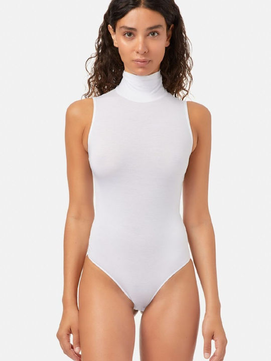 Minerva Sleeveless Turtleneck Bodysuit Slim Fit...