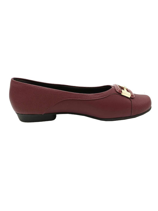 Piccadilly Anatomic Synthetic Leather Ballerinas Burgundy