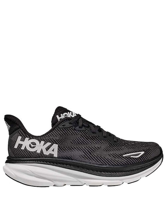 Hoka Glide Clifton 9 Αθλητικά Παπούτσια Running Μαύρα