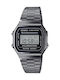 Casio Digital Herrenuhr 34mm Batterie mit Silber Metallarmband