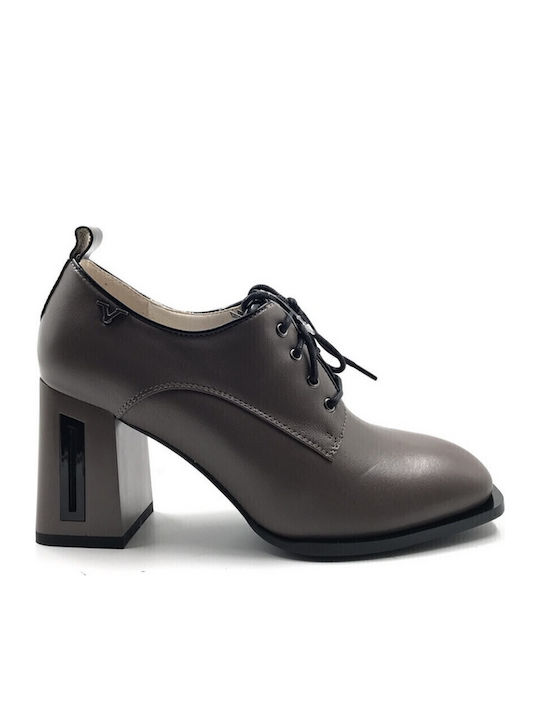 19V69 Women's Oxford Boots Brown