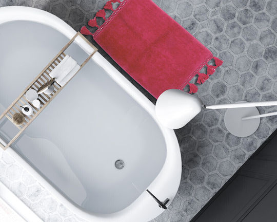 Das Home Badematte Baumwolle Rechteckig 0528 420750700528 Fuchsia 50x70cm