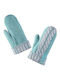 Adidas Women's Knitted Gloves Light Blue ClimaWarm Cable Knit Mittens