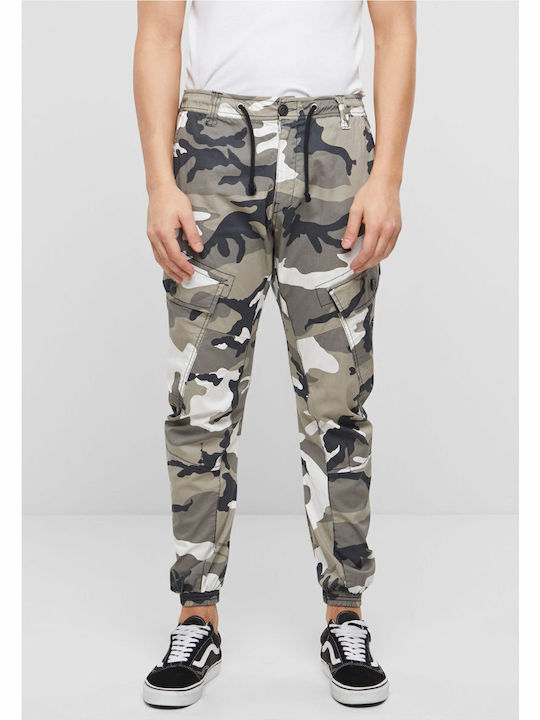 Herrenhose Cargo Elastisch Slim Fit Grau