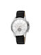 Just Cavalli Watch Battery with Black Leather Strap