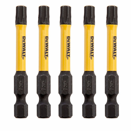 Dewalt Impact Set 5 Screwdriver Bits Torx 50mm