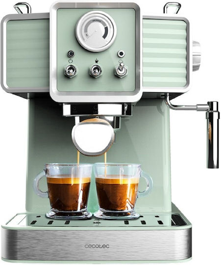 Cecotec Express Power Espresso 20 Traditional Espressomaschine 1350W Druck 20bar Light Green