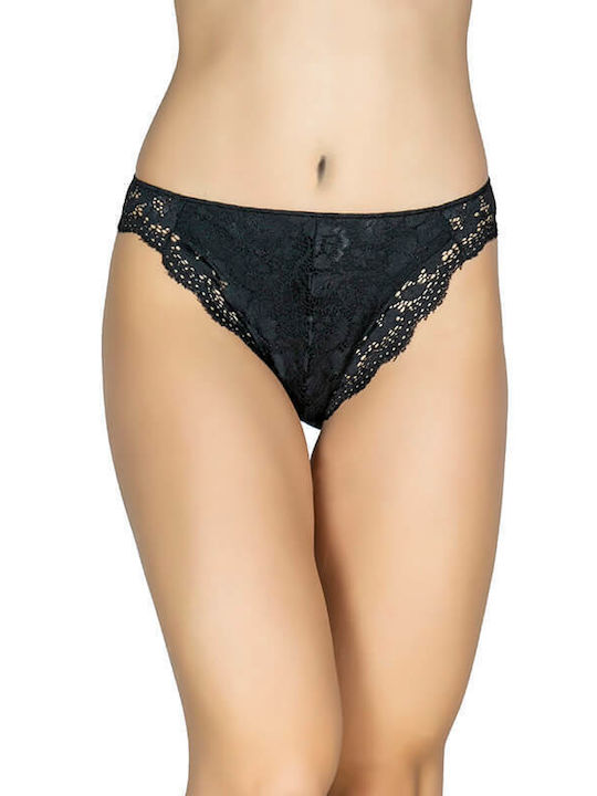 A.A UNDERWEAR Cotton Women's Slip Seamless with Lace Black