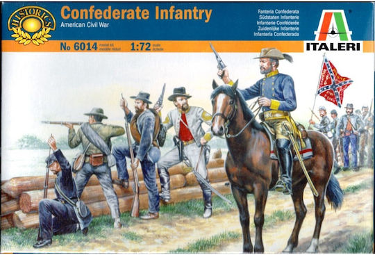 Italeri Φιγούρα Μοντελισμού Confederate Infantry σε Κλίμακα 1:72