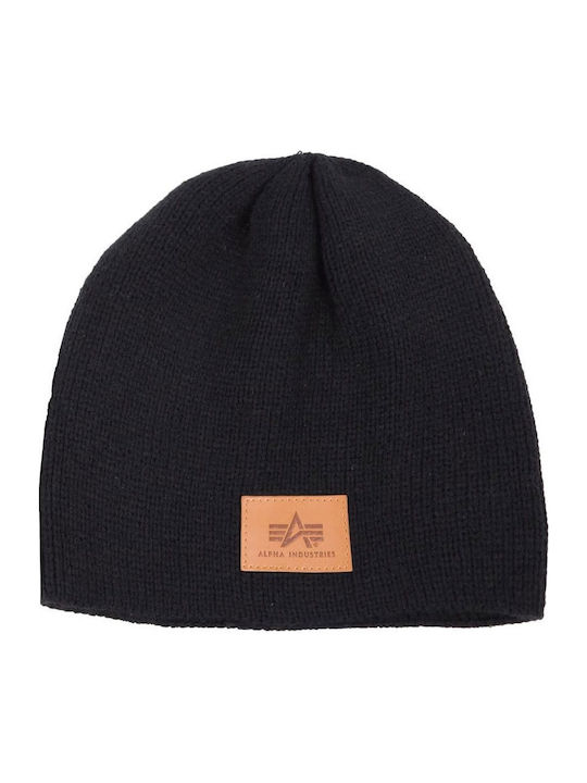 Beanie Ανδρικός Σκούφος Πλεκτός σε Μαύρο χρώμα
