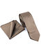 Legend Accessories Men's Tie Set Printed In Brown Colour