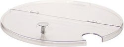 Leone Commercial Serving Round Plate Plastic Cover Foldable 23x23cm