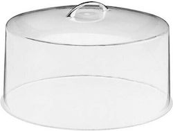 Commercial Serving Round Plate Plastic Cover with Hole 30.5x30.5x14cm