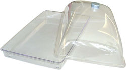 JDS Commercial Serving Rectangular Plate Plastic Cover 27x42x13cm