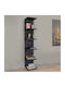 Bookcase Ogden Black 34.5x30x180cm