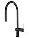 Imex Berna Tall Kitchen Faucet Counter with Shower Black