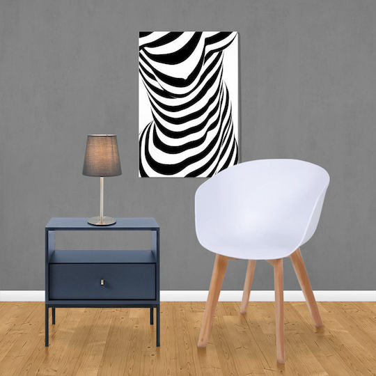 Side Table Triplo L53.6xW39xH56.2cm. Blue