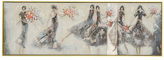 Iliadis Tänzer Rahmen auf Leinwand 152x52cm