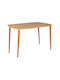 Deina Table Kitchen Wooden Pine Oak 105x60x72cm