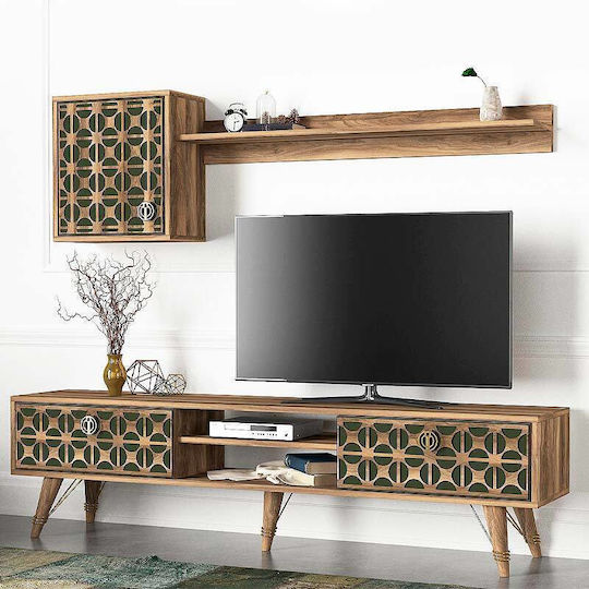 Wohnzimmer TV-Einheit Blair Walnut L180xB29.5xH46cm