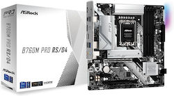 ASRock B760M Pro RS/D4 Placă de bază Micro ATX cu Intel 1700 Socket