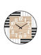 Fylliana Kensington Station Wall Clock Wooden Black Ø60cm