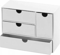 Folia Paper Desktop Drawer 4 Positions White