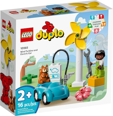 Lego Duplo Wind Turbine & Electric Car pentru 2+ ani