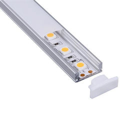 Eurolamp Εξωτερικό Προφίλ Αλουμινίου Ταινίας LED 200x1x1.3εκ. Eurolamp Εξωτερικό Προφίλ Αλουμινίου Ταινίας LED 200x1x1.3εκ.