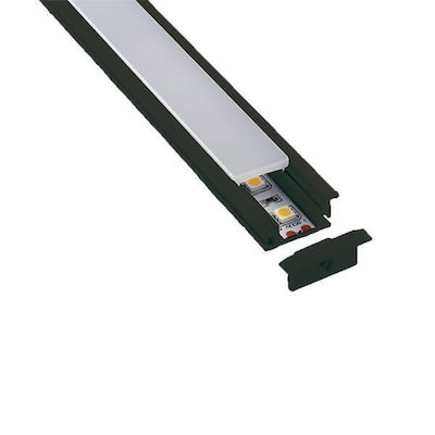 Eurolamp Walled LED Strip Aluminum Profile 200x1.7x0.9cm