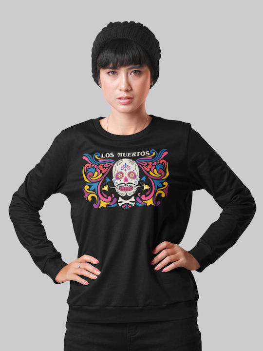 Los Muertos w Sweatshirt - BLACK