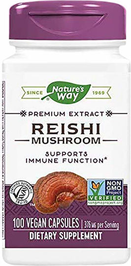 Nature's Way Reishi Mushroom 188мг 100 вегетариански капсули