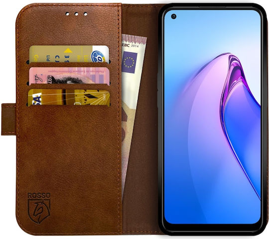 Rosso Element Wallet Δερματίνης Καφέ (Oppo Reno8)
