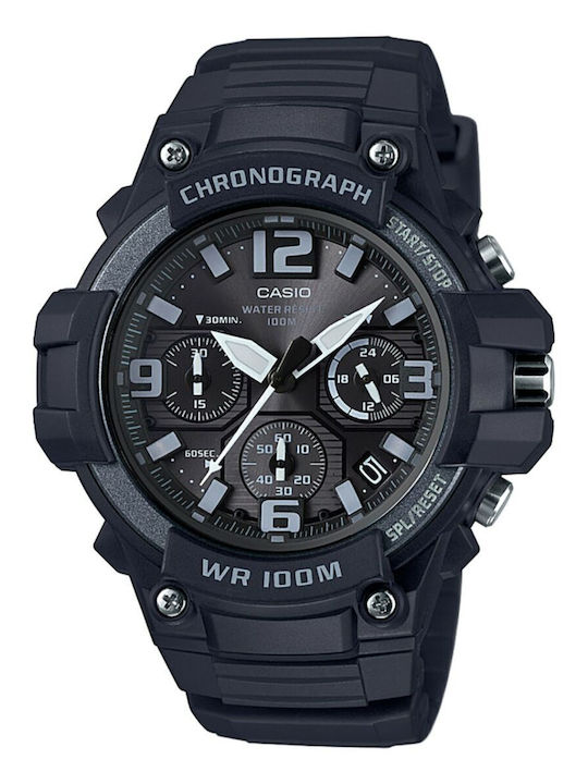 Casio Ανδρικό Ρολόι 50mm Χρονογράφος Μπαταρίας ...