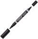 Staedtler Lumocolor Duo 348 Μαρκαδόροι Σχεδίου Μαύροι 1.5mm Σετ 10τμχ