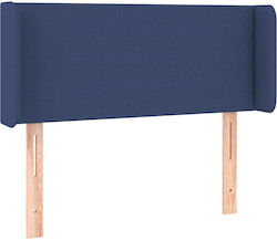 vidaXL LED Fabric Bed Headboard Blue 103x88cm