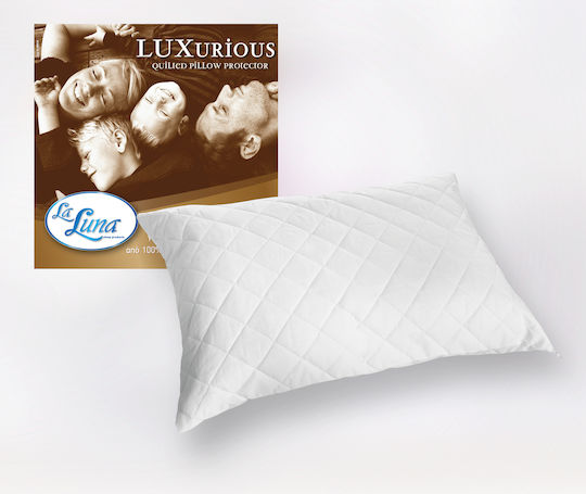 La Luna Luxurious New Σετ Προστατευτικά Μαξιλαριών Καπιτονέ Λευκά 50x80cm 5208012 La Luna Luxurious New Σετ Προστατευτικά Μαξιλαριών Καπιτονέ Λευκά 50x80cm 5208012