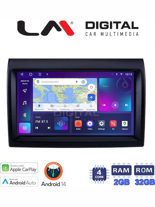 LM Digital Ηχοσύστημα Αυτοκινήτου για Peugeot Boxer Fiat Ducato Citroen Jumper / Jumpy 2006-2016 (Bluetooth/USB/WiFi/GPS/Apple-Carplay/Android-Auto) με Οθόνη Αφής 9"