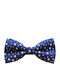 JFashion Handmade Bow Tie Blue Navy With Gold Stars Stars