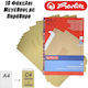 Set of Envelopes Correspondence with Window 10pcs in Beige Color 10 C4 Sealing Tape