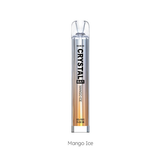 Crystal Vape SKE Țigară Electronică de unică folosință 600 Inhalări Mango Ice 2ml 20mg Mango Ice Galben 1buc