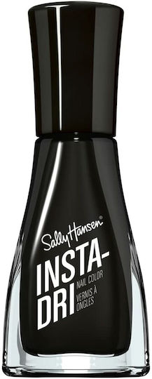Sally Hansen Insta-Dri Gloss Nail Polish Quick Dry Shade Black to Black 9.17ml